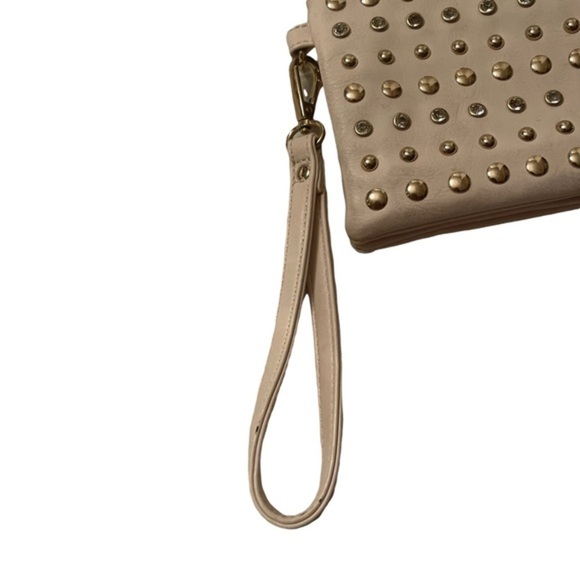 Charming Charlie wristlet cream with crystals and studs - Picture 8 of 12